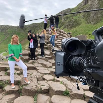Behind-the-scenes shot from a documentary shoot with John Morrissey